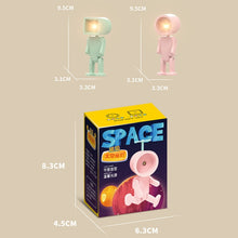 Load image into Gallery viewer, Mini Astronaut Magnetic LED Night Light Desktop Building Block Ornaments Desk Lamp, Round White, Round Pink, Round Blue, Round Green, Square White, Square Pink, Square Blue, Square Green