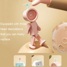 Load image into Gallery viewer, Mini Astronaut Magnetic LED Night Light Desktop Building Block Ornaments Desk Lamp, Round White, Round Pink, Round Blue, Round Green, Square White, Square Pink, Square Blue, Square Green