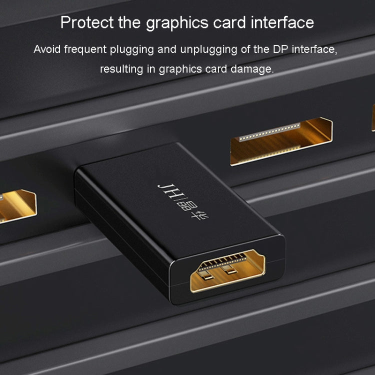 JINGHUA DP Male To HDMI Female Adapter Video Audio Connector, 1080P Universal Version, 4K Universal Version