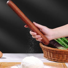 Load image into Gallery viewer, Home Wooden Rolling Pin Nonstick Red Sandalwood Rolling Stick, 25x3cm, 30x3cm, 40x3cm, 30x3.6cm, 40x3.6cm, 50x3.6cm