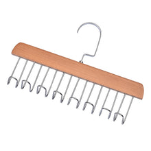 Load image into Gallery viewer, Wooden Sling Hanger Lingerie Vest Tie Organizer Household Wave Drying Racks