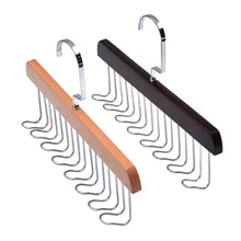 Load image into Gallery viewer, Wooden Sling Hanger Lingerie Vest Tie Organizer Household Wave Drying Racks