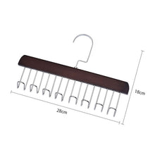 Load image into Gallery viewer, Wooden Sling Hanger Lingerie Vest Tie Organizer Household Wave Drying Racks