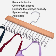 Load image into Gallery viewer, Wooden Sling Hanger Lingerie Vest Tie Organizer Household Wave Drying Racks