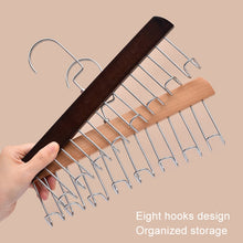 Load image into Gallery viewer, Wooden Sling Hanger Lingerie Vest Tie Organizer Household Wave Drying Racks