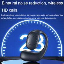 Load image into Gallery viewer, D6 OWS Ear-mounted ENC Noise Reduction Wireless Bluetooth 5.2 Earphones, Black without Accessories, White without Accessories, Black Bag with Accessories, White Bag with Accessories
