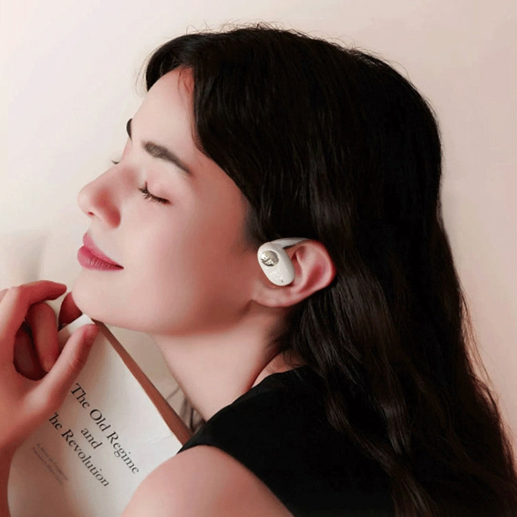 JS911 OWS Ear-mounted Dual-mic Call Noise Reduction LED Digital Display Bluetooth Earphones