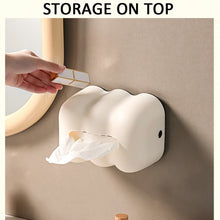 Load image into Gallery viewer, Cloud Tissue Box Tabletop Cream Style Wall Hanging Plastic Napkins Holder