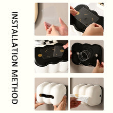 Load image into Gallery viewer, Cloud Tissue Box Tabletop Cream Style Wall Hanging Plastic Napkins Holder