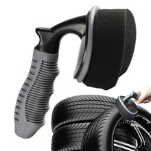 Load image into Gallery viewer, Durable Car Tire Waxing Curved Sponge Brush, Waxing Brush