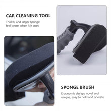 Load image into Gallery viewer, Durable Car Tire Waxing Curved Sponge Brush, Waxing Brush