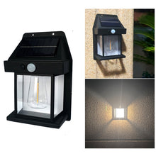 Load image into Gallery viewer, Solar Outdoor Tungsten Wall Light 3 Modes Body Sensing Waterproof Garden Villa Night Light, Regular Black, Regular White, Large Black, Large white