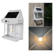 Load image into Gallery viewer, Solar Outdoor Tungsten Wall Light 3 Modes Body Sensing Waterproof Garden Villa Night Light, Regular Black, Regular White, Large Black, Large white