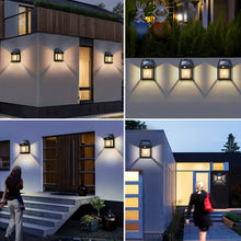 Load image into Gallery viewer, Solar Outdoor Tungsten Wall Light 3 Modes Body Sensing Waterproof Garden Villa Night Light, Regular Black, Regular White, Large Black, Large white