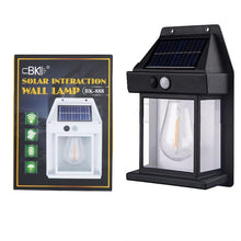 Load image into Gallery viewer, Solar Outdoor Tungsten Wall Light 3 Modes Body Sensing Waterproof Garden Villa Night Light, Regular Black, Regular White, Large Black, Large white
