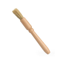 Load image into Gallery viewer, Car Interior Round Wooden Handle Air Vent Cleaning Brush, Wood Color