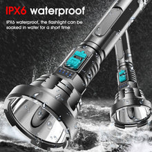 Load image into Gallery viewer, Strong Light Flashlight USB Rechargeable LED Super Bright Long-range Outdoor Lighting