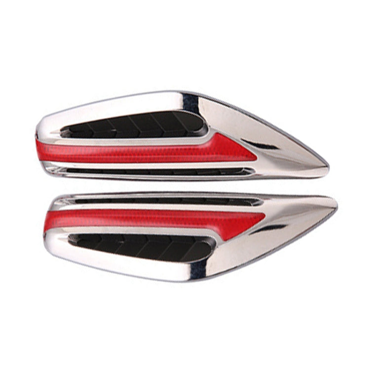 2pcs Car Fender Blade Dynamic Side Marker Lights 12V LED High Bright Daytime Running Lights, Red, White, Blue