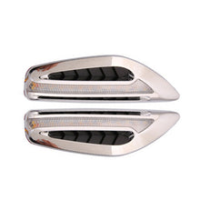 Load image into Gallery viewer, 2pcs Car Fender Blade Dynamic Side Marker Lights 12V LED High Bright Daytime Running Lights, Red, White, Blue