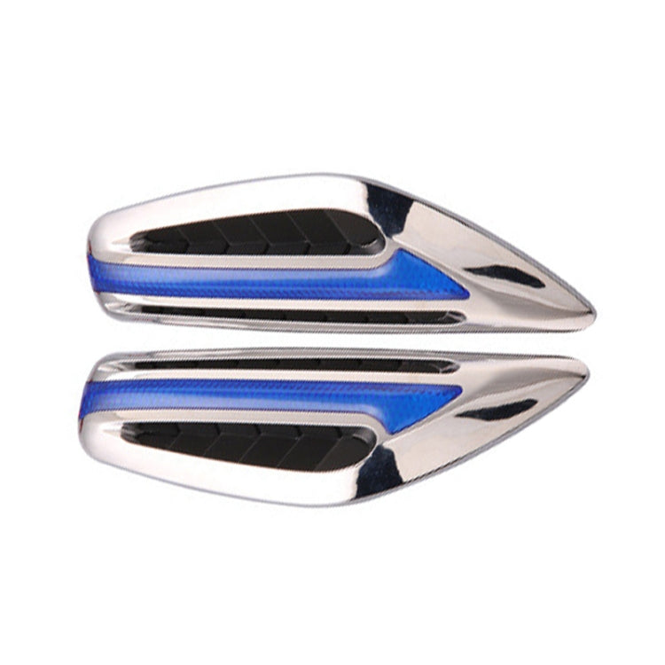 2pcs Car Fender Blade Dynamic Side Marker Lights 12V LED High Bright Daytime Running Lights, Red, White, Blue