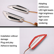 Load image into Gallery viewer, 2pcs Car Fender Blade Dynamic Side Marker Lights 12V LED High Bright Daytime Running Lights, Red, White, Blue
