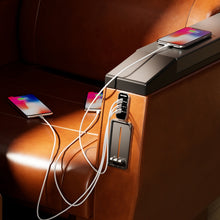 Load image into Gallery viewer, 12/24V USB+Type-C Car, RV, Boat Mobile Phone Charger Modification, Silver 2.1A+1A+PD3.0