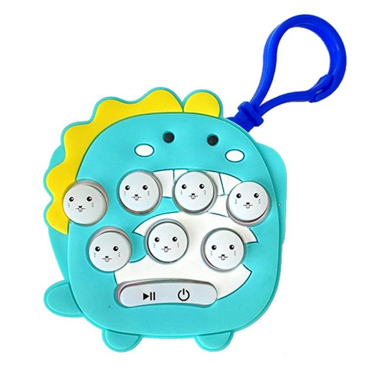 Cartoon Pattern Mini Palm Gaming Machine Play Mouse Electronic Lighting Decompressing Toy Keychain