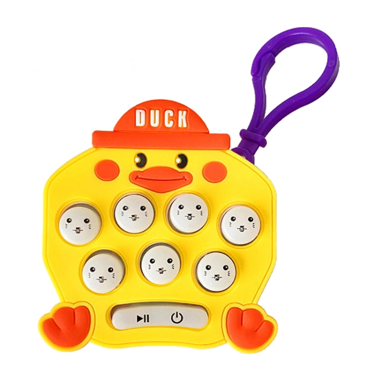 Cartoon Pattern Mini Palm Gaming Machine Play Mouse Electronic Lighting Decompressing Toy Keychain