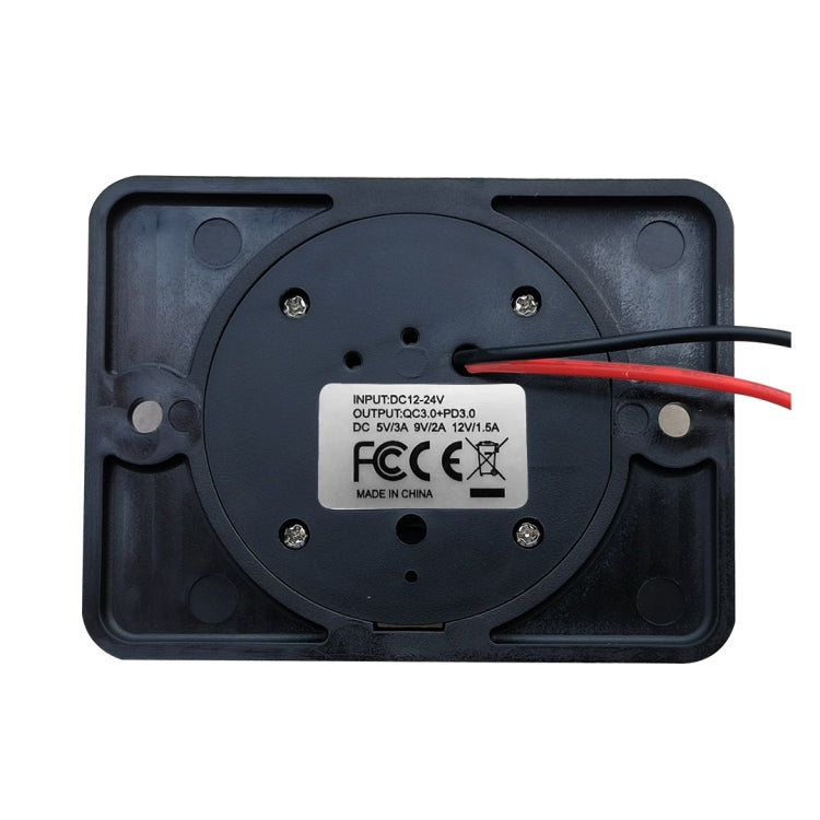 Car Ship Modified Waterproof USB Socket Charger, UCC-350 QC+PD Fast Charge 30W, UCC-350 AC3.1A Total 3.1A 15.5W