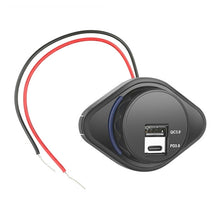 Load image into Gallery viewer, 2 in 1 Car Modification Fast Charging USB-C Car Charger, UCC-320 QC3.0+PD