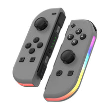 Load image into Gallery viewer, JOY-02 Gaming Left And Right Handle With RGB Lights Body Feel Bluetooth Gamepad For Switch / Switch OLED / Switch Pro / Switch Lite / Switch Joycon, Black, Grey
