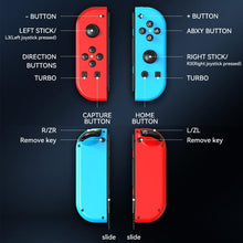 Load image into Gallery viewer, JOY-02 Gaming Left And Right Handle With RGB Lights Body Feel Bluetooth Gamepad For Switch / Switch OLED / Switch Pro / Switch Lite / Switch Joycon, Black, Grey