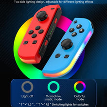 Load image into Gallery viewer, JOY-02 Gaming Left And Right Handle With RGB Lights Body Feel Bluetooth Gamepad For Switch / Switch OLED / Switch Pro / Switch Lite / Switch Joycon, Black, Grey