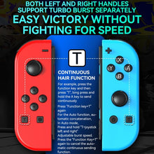 Load image into Gallery viewer, JOY-02 Gaming Left And Right Handle With RGB Lights Body Feel Bluetooth Gamepad For Switch / Switch OLED / Switch Pro / Switch Lite / Switch Joycon, Black, Grey