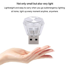 Load image into Gallery viewer, Car Diamond Model USB Ambient Light Charge-Free Plug And Play LED Decorative Lights