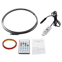 Load image into Gallery viewer, Car Interior Fiber Optic Cold Light RGB Ambient Lamp Center Phantom Footwell Atmosphere Lights, One To One 110cm, One To Two 110cm+35cm