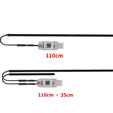 Load image into Gallery viewer, Car Interior Fiber Optic Cold Light RGB Ambient Lamp Center Phantom Footwell Atmosphere Lights, One To One 110cm, One To Two 110cm+35cm