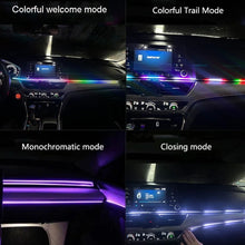 Load image into Gallery viewer, Car Interior Fiber Optic Cold Light RGB Ambient Lamp Center Phantom Footwell Atmosphere Lights, One To One 110cm, One To Two 110cm+35cm
