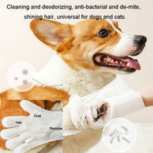 Load image into Gallery viewer, KIMHOME Pet No-Rinse Gloves Wipes Dogs Cats Bathing Deodorizing Cleaning Dry Cleaning Pet Supplies, 6pcs /Pack