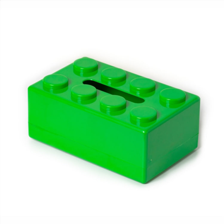 Multifunctional Cartoon Building Block Tissue Storage Box Living Room Coffee Table Decorations, Yellow, Blue, Green, Red, Black, White
