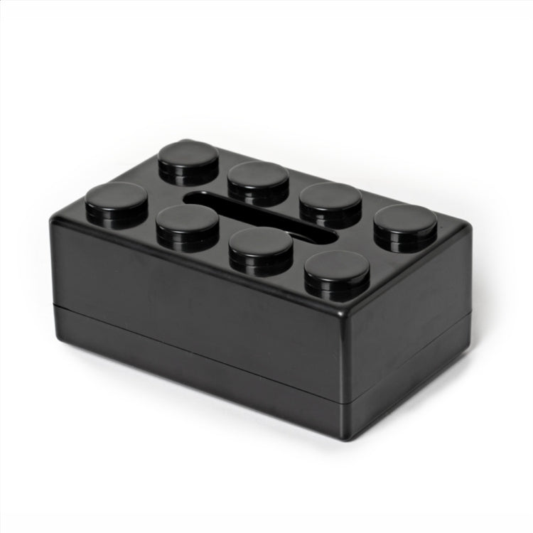 Multifunctional Cartoon Building Block Tissue Storage Box Living Room Coffee Table Decorations, Yellow, Blue, Green, Red, Black, White