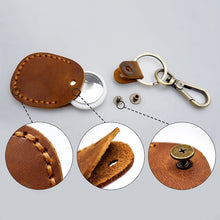 Load image into Gallery viewer, For AirTag Locator Leather Case Access Card with Keychain