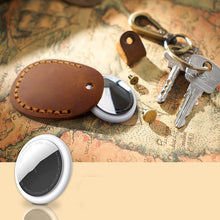 Load image into Gallery viewer, For AirTag Locator Leather Case Access Card with Keychain