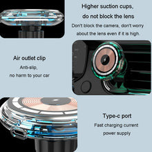 Load image into Gallery viewer, For iPhone Magsafe Magnetic Car Wireless Charger Phone Holder Light Emitting Wireless Charger, Ice Blue Breathe Light, Pickup RGB Light