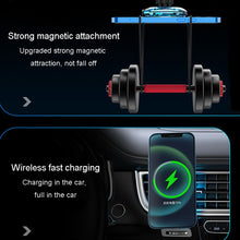 Load image into Gallery viewer, For iPhone Magsafe Magnetic Car Wireless Charger Phone Holder Light Emitting Wireless Charger, Ice Blue Breathe Light, Pickup RGB Light