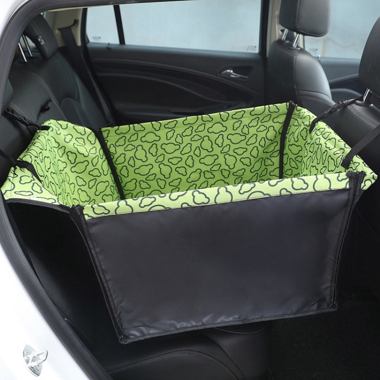Car Single Seat Waterproof Pet Seat Protective Pad, Orange Cloud, Purple Cloud, Green Cloud
