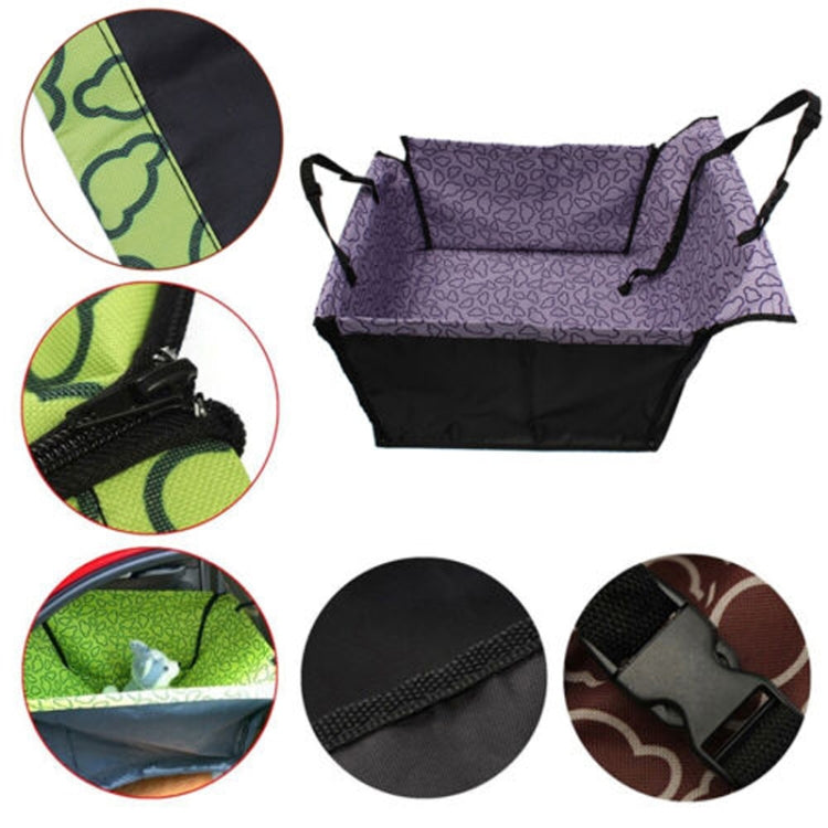 Car Single Seat Waterproof Pet Seat Protective Pad, Orange Cloud, Purple Cloud, Green Cloud