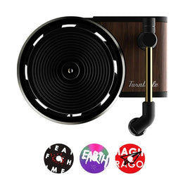 Car Aroma Diffuser Air Vent Rotating Retro Gramophone Fragrance Diffuser Ornament, Gramophone+3pcs Refill Aroma