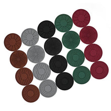 Load image into Gallery viewer, 4pcs/set 6.8x0.3cm Car Anti-slip Silicone Water Coaster Storage Interior, Black, Gray, Brown, Green, Wine Red