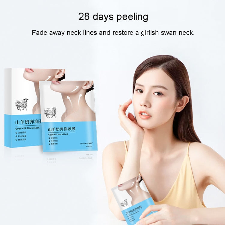 VNO SKIN CARE Goat Milk Neck Mask Lighten Wrinkles Neck Care Mask